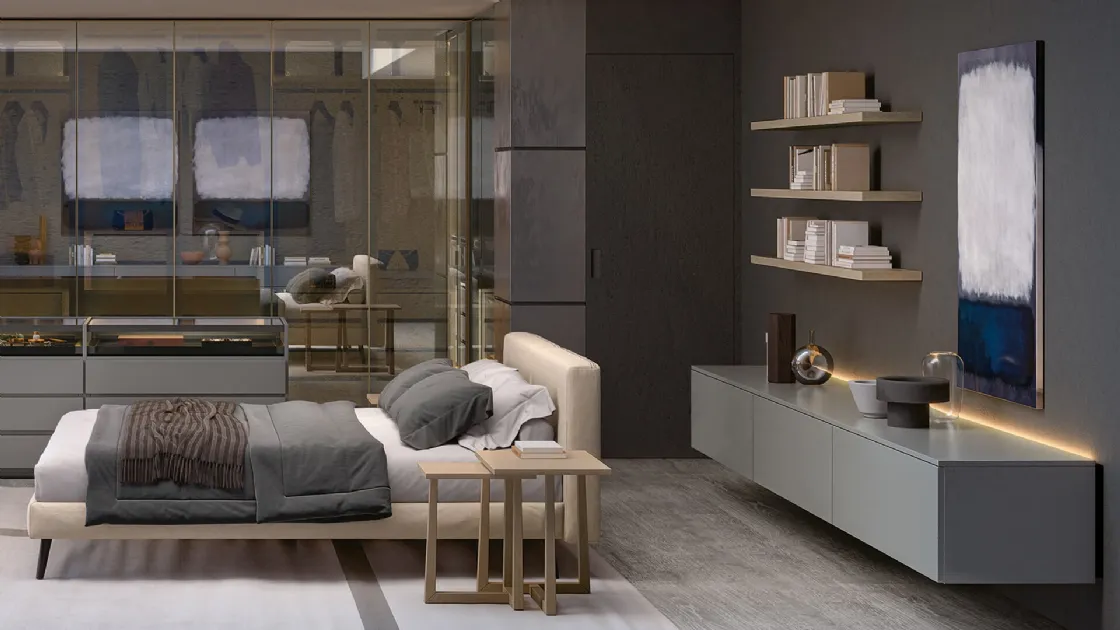 Parete Attrezzata Climb in Laccato Londra di Fratelli Elli