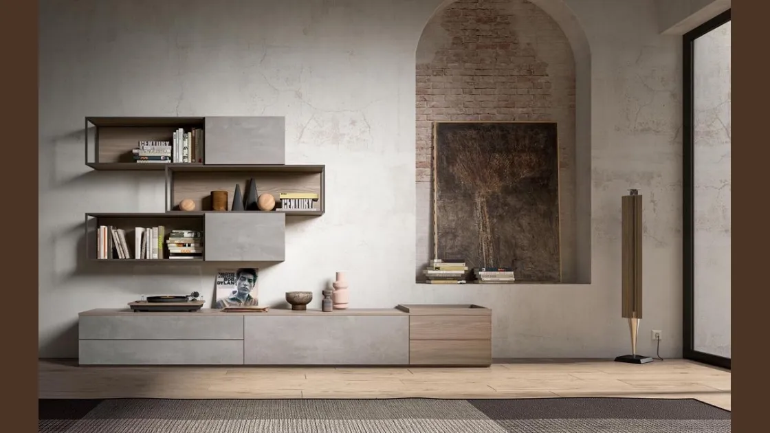 Parete attrezzata GF1115 di Abitare Mobilstella