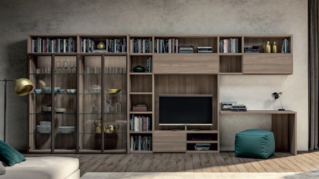 Parete Attrezzata Living GF5015 di Abitare Mobilstella