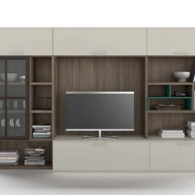 Parete attrezzata African Wood GF5055 di Abitare Mobilstella
