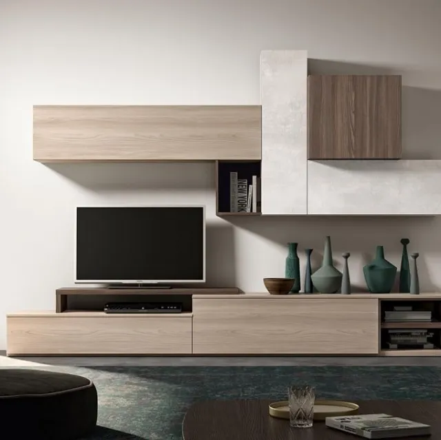 Parete attrezzata Fusion GF 1100 di Abitare Mobilstella
