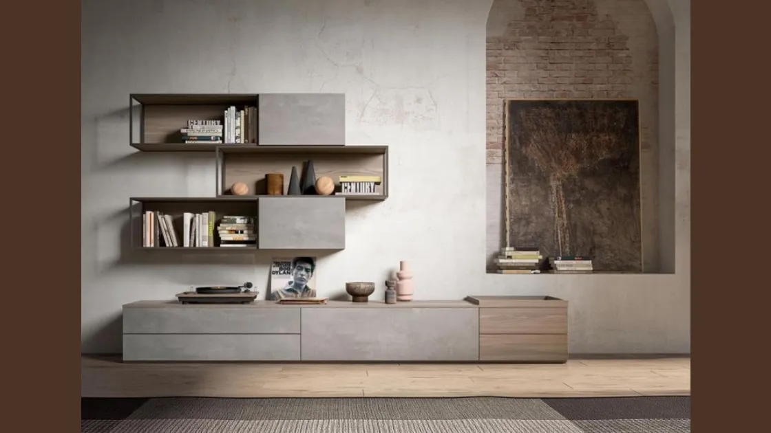 Parete attrezzata GF1115 di Abitare Mobilstella