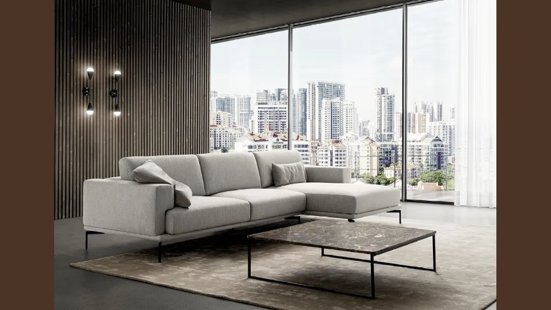 Divano con penisola Airon di Nicoline