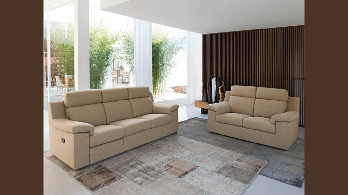 Divano relax lineare Bob di Rigosalotti