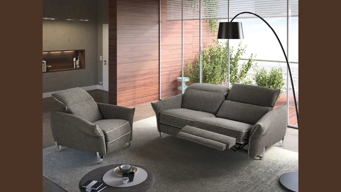 Divano relax lineare Girò di Rigosalotti