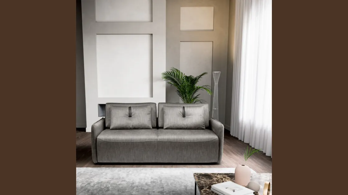 Divano letto dalla linea elegante con cuscinetti lombari Taylor di Nicoline