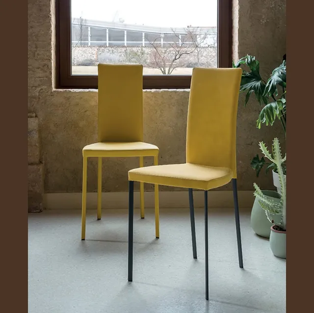 Sedia Slim in tessuto di Riflessi