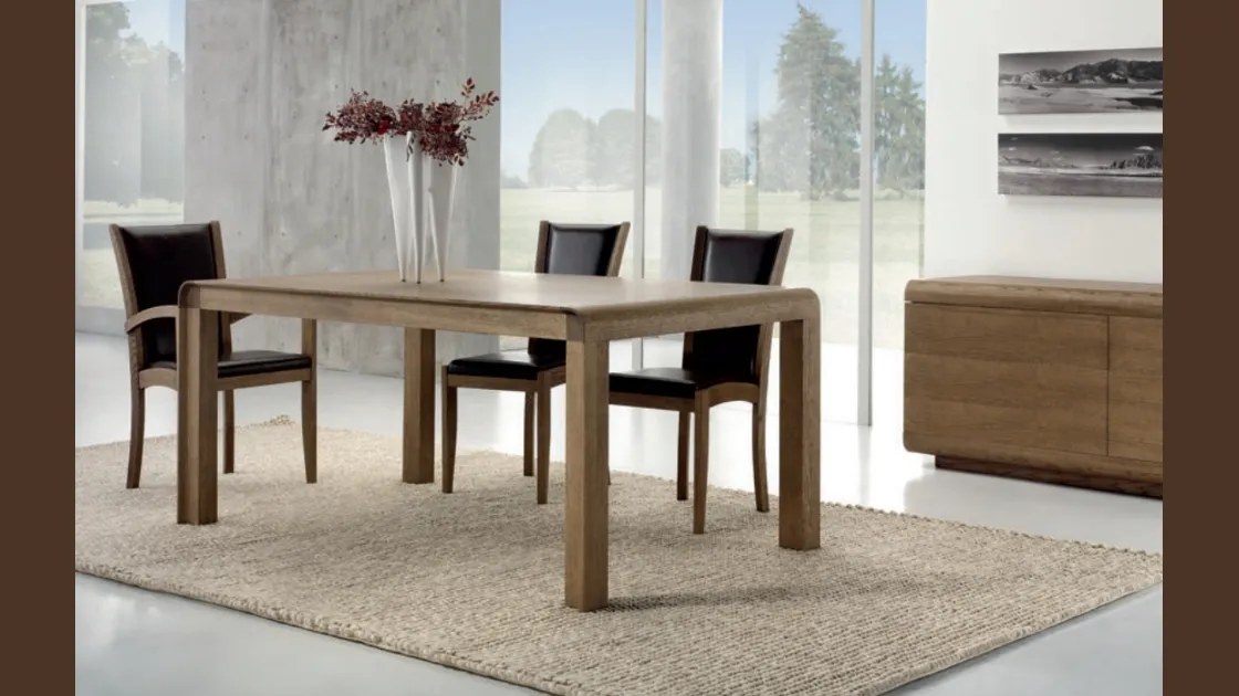 Tavolo allungabile in legno di rovere Charming Oak Wood Concept di Domus Arte