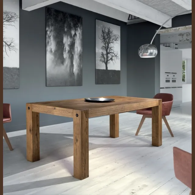 Tavolo in legno Clamp di Domus Arte