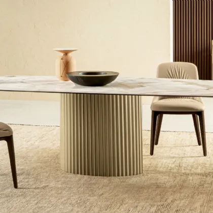Tavolo Enea in ceramica di Riflessi