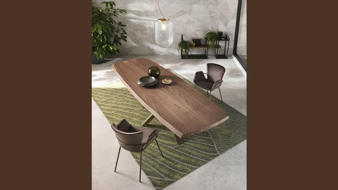 Tavolo allungabile in legno Shangai di Riflessi