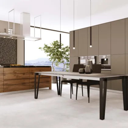Tavolo T1530 Win 160 in vetroceramica di Zamagna
