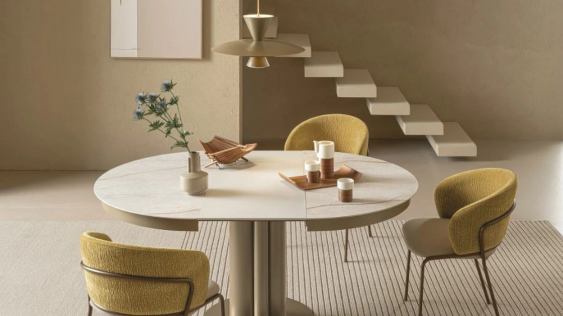 Tavolo allungabile in ceramica Towe di Riflessi