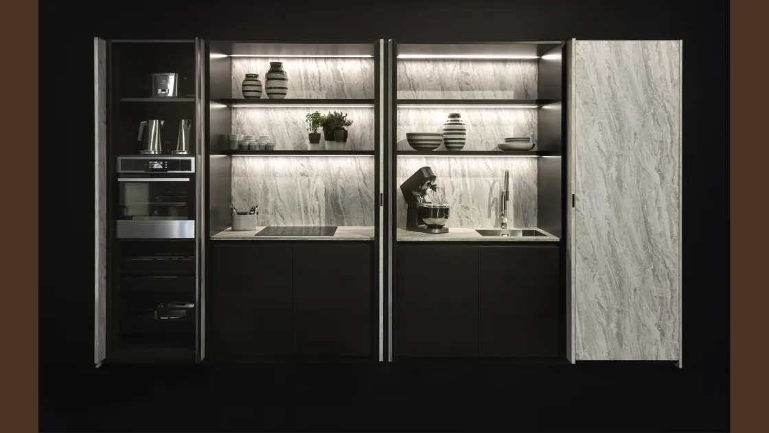 Cucina Design lineare in melaminico Arka 06 di Maistri