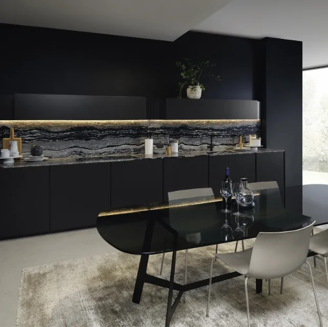 Cucina Design lineare in laccato opaco Altea 04 di Maistri