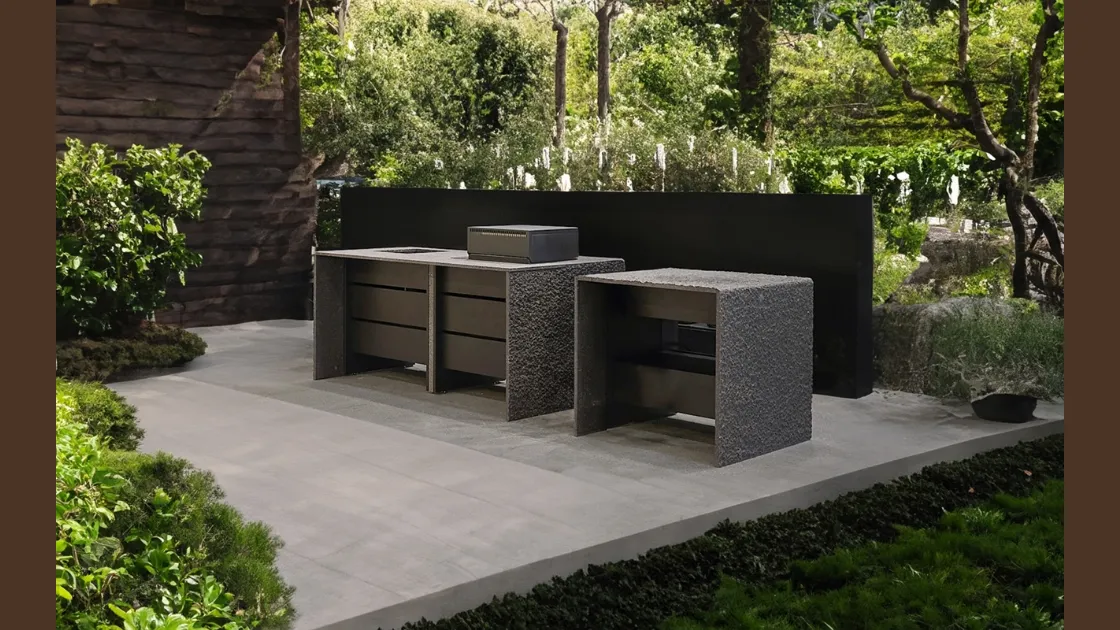Cucina Design ad isola per outdoor BTable di Maistri
