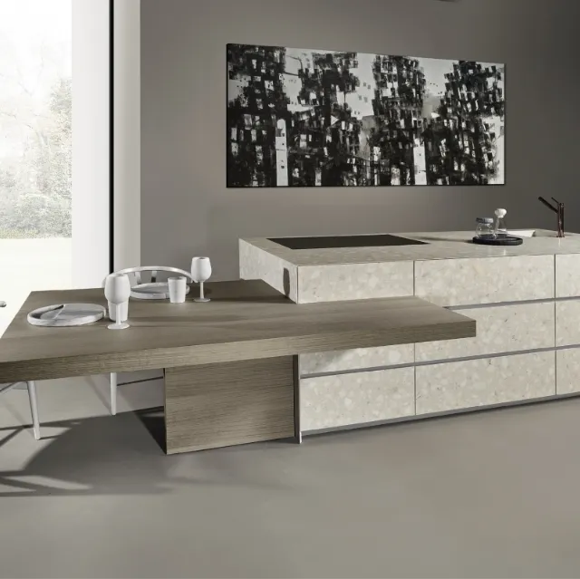 Cucina Design con isola Giza di Maistri