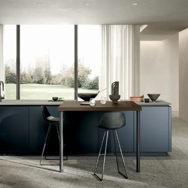 Cucina Moderna con isola Aria Tech 03 di Forma Cucine