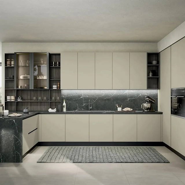 Cucina Moderna con penisola Colibrì 02 di Forma Cucine